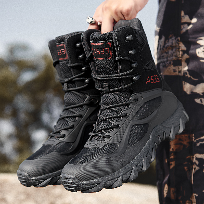 Hunting Outdoor Brands - Men Tactical Boot Breathable Anti-Slip Military
