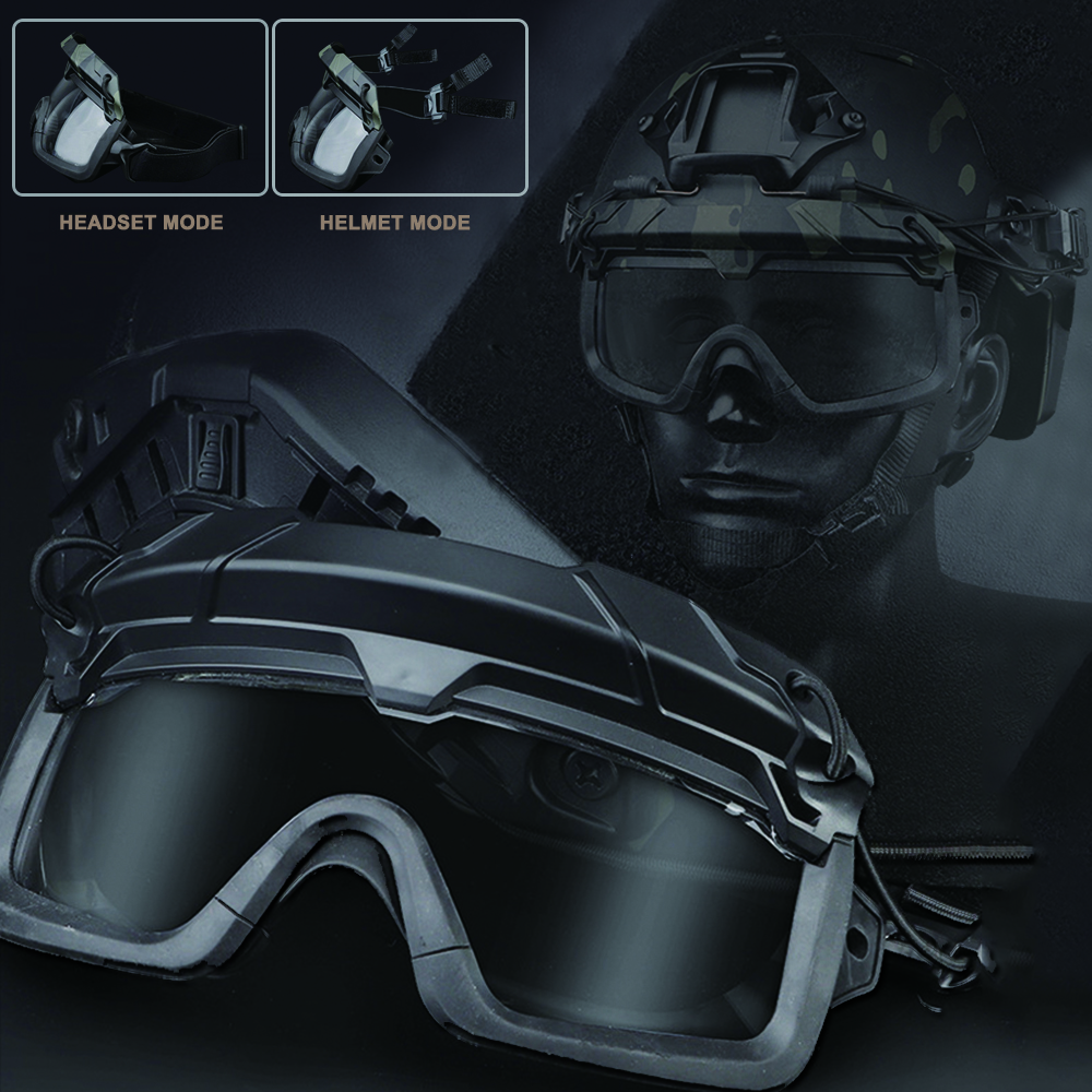 Outdoor Hunting Outfit - Tactical Goggles，Airsoft Paintball Hunting Shooting Sunglasses，Windproof