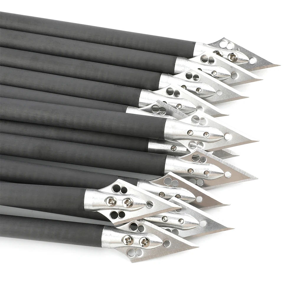 6/12pcs Pure Carbon Aluminium  - Crossbow Bolt Broadhead บทวิจารณ์และราคา