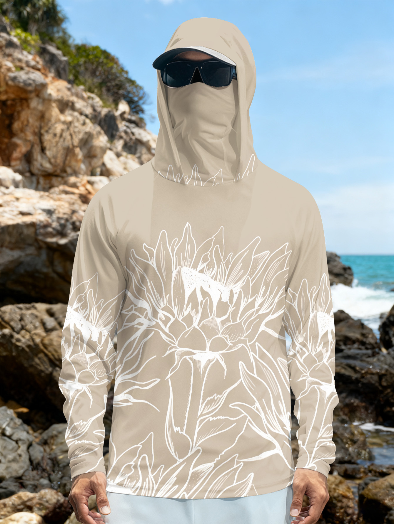 Fishing Shirts Men Sun Protect - Outdoor Hunting Hoodie บทวิจารณ์และราคา