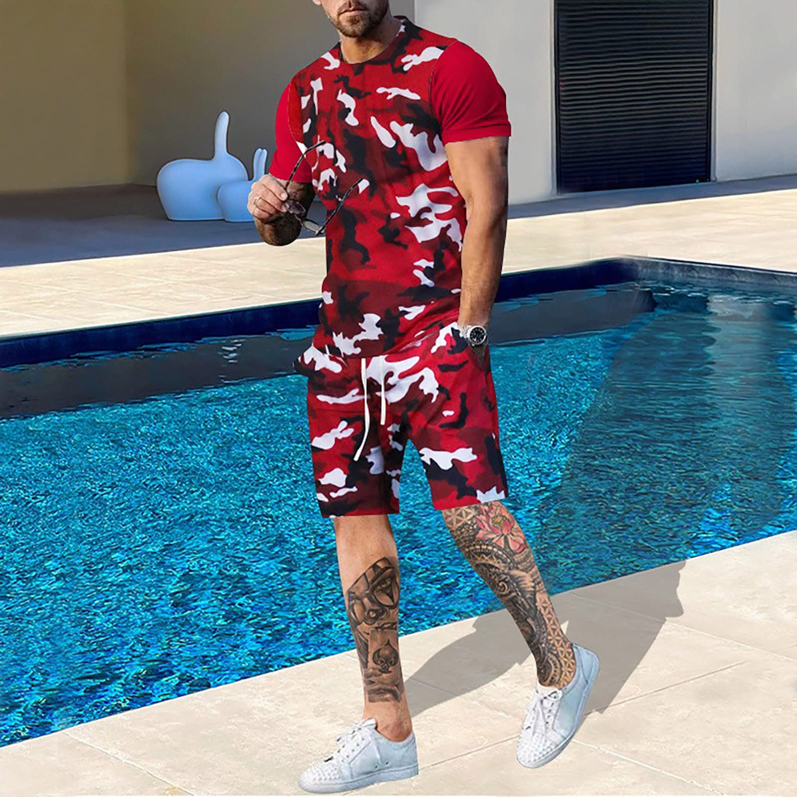 Summer Men Camouflage T shirt  - Outdoor Hunting Outfit บทวิจารณ์และราคา