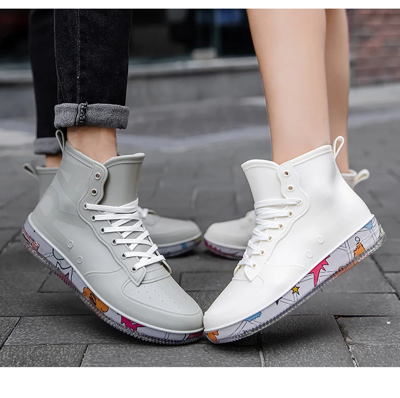 Men Rain Boots Fashion Trendy  - Fishing Waders Breathable บทวิจารณ์และราคา