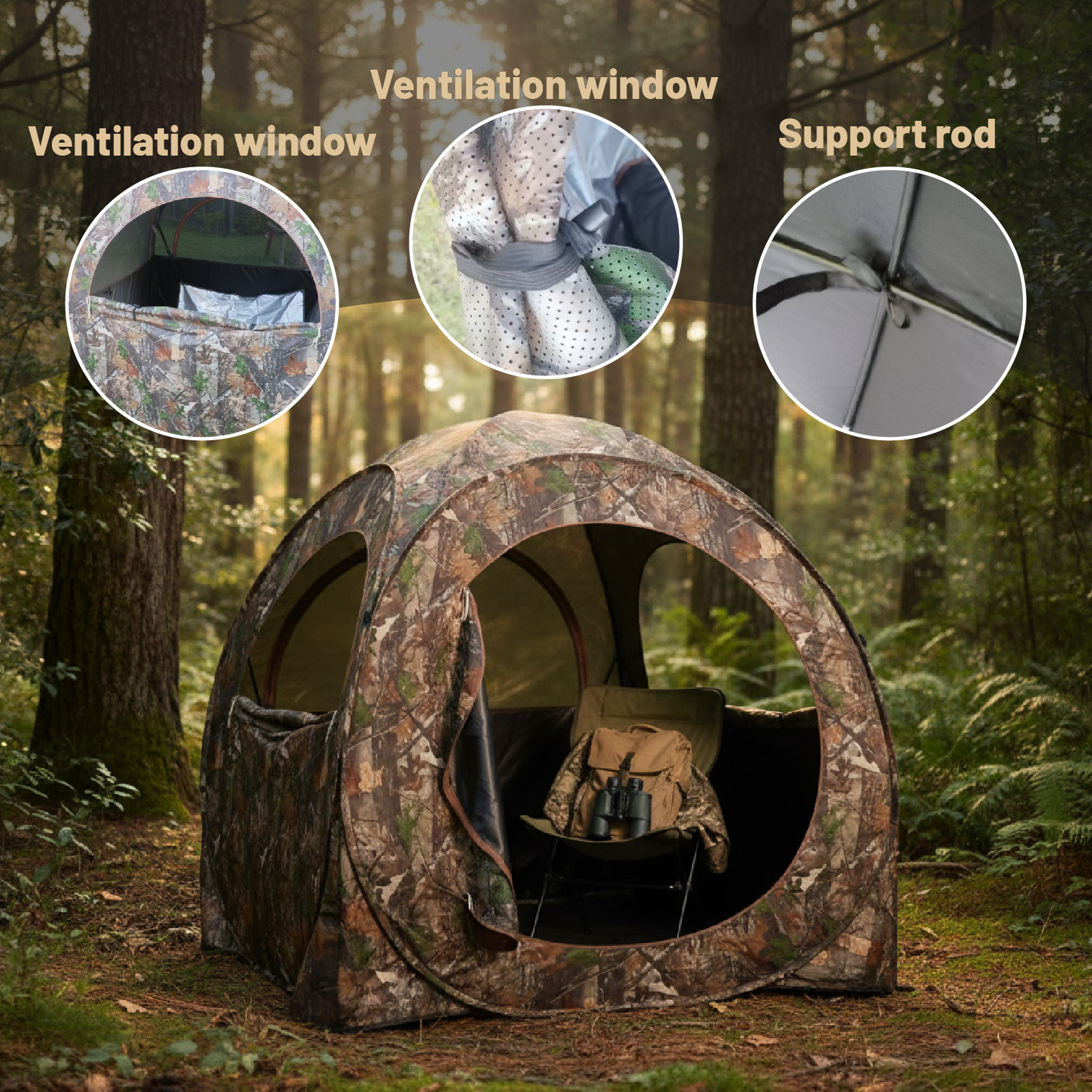Camouflage Pop-Up Hunting Blin - Hunting & Outdoor Supplies Vanderbijlpark บทวิจารณ์และราคา