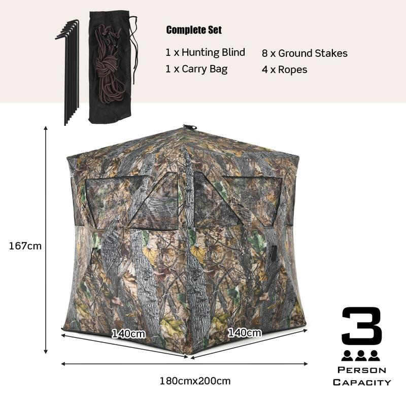 3 Person Portable Pop-Up Groun - Hunting & Outdoor Supplies Vanderbijlpark บทวิจารณ์และราคา