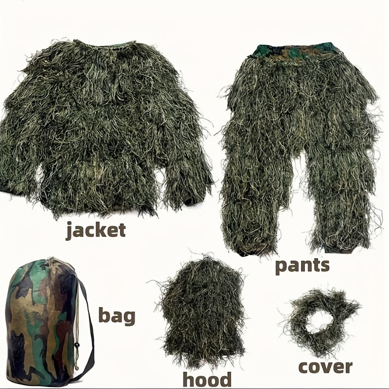 5-in-1 Camouflage Ghillie Suit - Outdoor Hunting Photography บทวิจารณ์และราคา