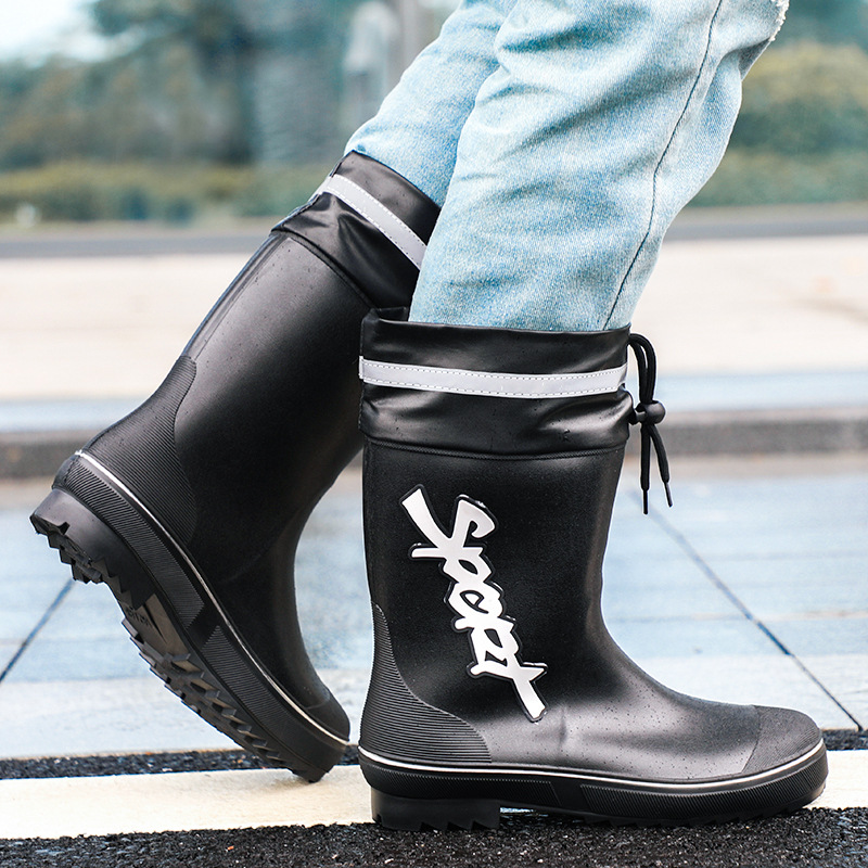 Mid-calf Rain Boots Men Slip-O - Fishing Waders Breathable บทวิจารณ์และราคา