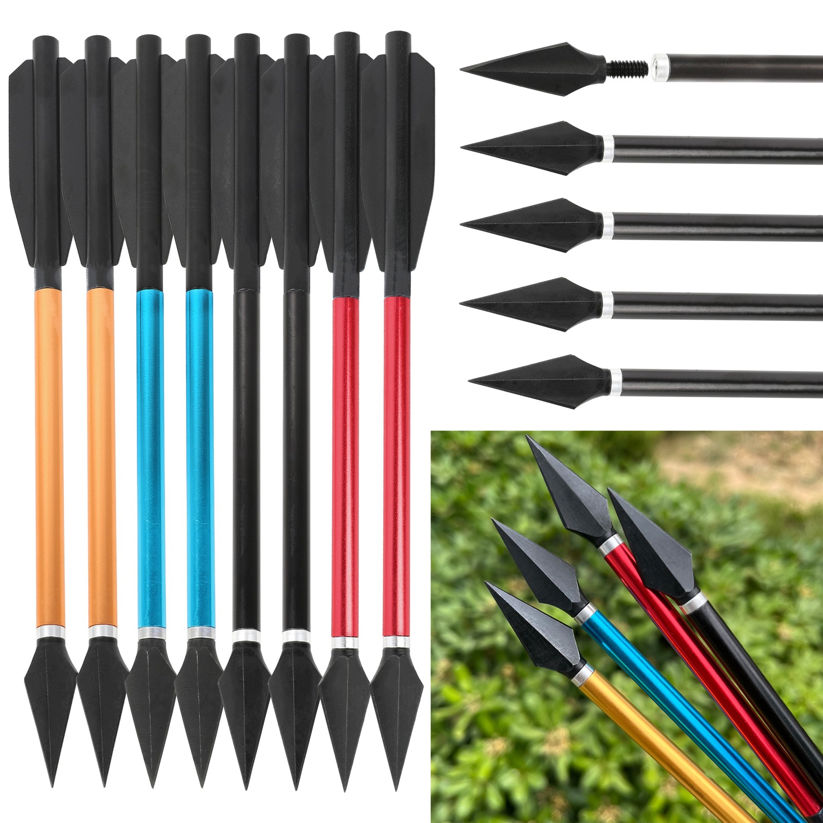 6.7'' Archery Bolts Aluminum S - Crossbow Bolt Broadhead บทวิจารณ์และราคา