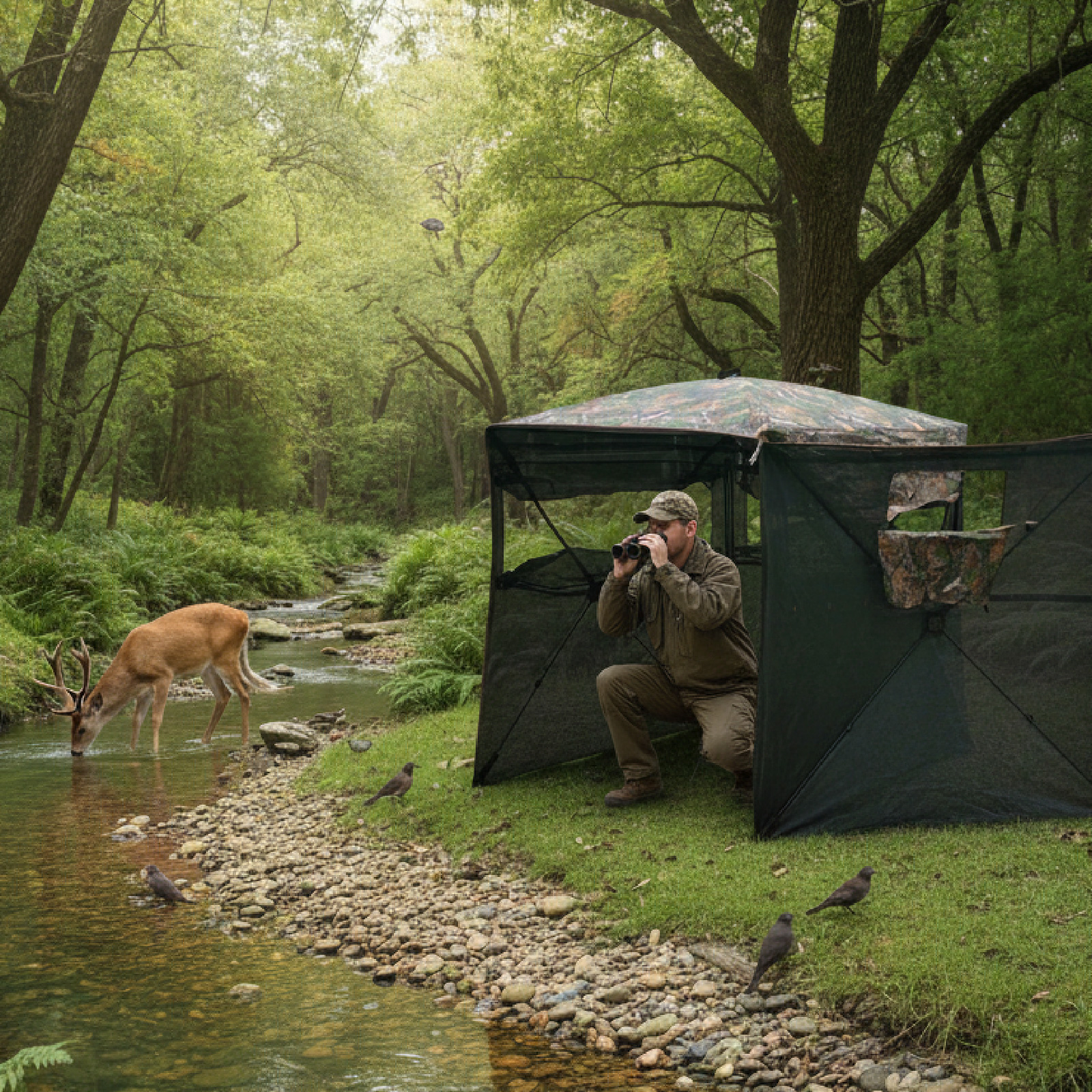 Camouflage Pop-Up Hunting Blin - Hunting & Outdoor Supplies Vanderbijlpark บทวิจารณ์และราคา