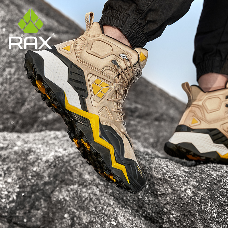 Rax Hiking Shoes Men Waterproo - Outdoor Hunting Boots For Men บทวิจารณ์และราคา