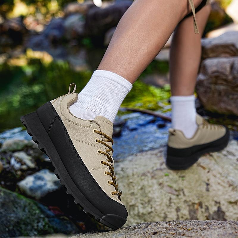 Trendy Leather Shoes Hiking Me - Hunting Outdoor Brands บทวิจารณ์และราคา