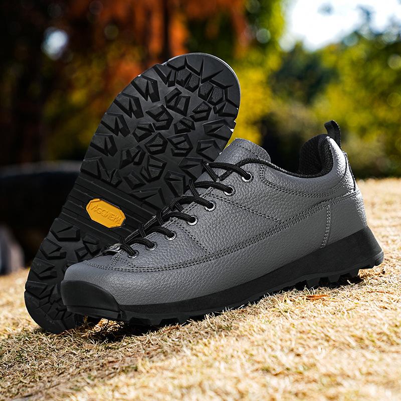 Trendy Leather Shoes Hiking Me - Hunting Outdoor Brands บทวิจารณ์และราคา
