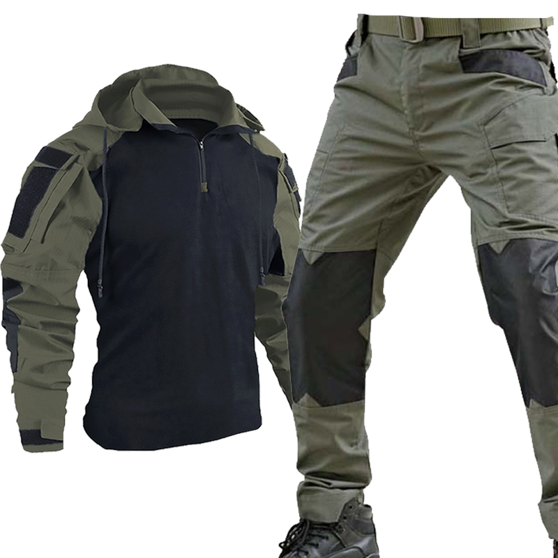 Men's Black Multicam Tactical  - Outdoor Hunting Outfit บทวิจารณ์และราคา