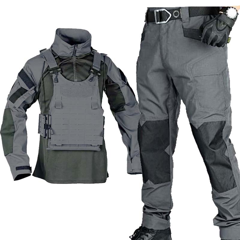 Men's Black Multicam Tactical  - Outdoor Hunting Outfit บทวิจารณ์และราคา