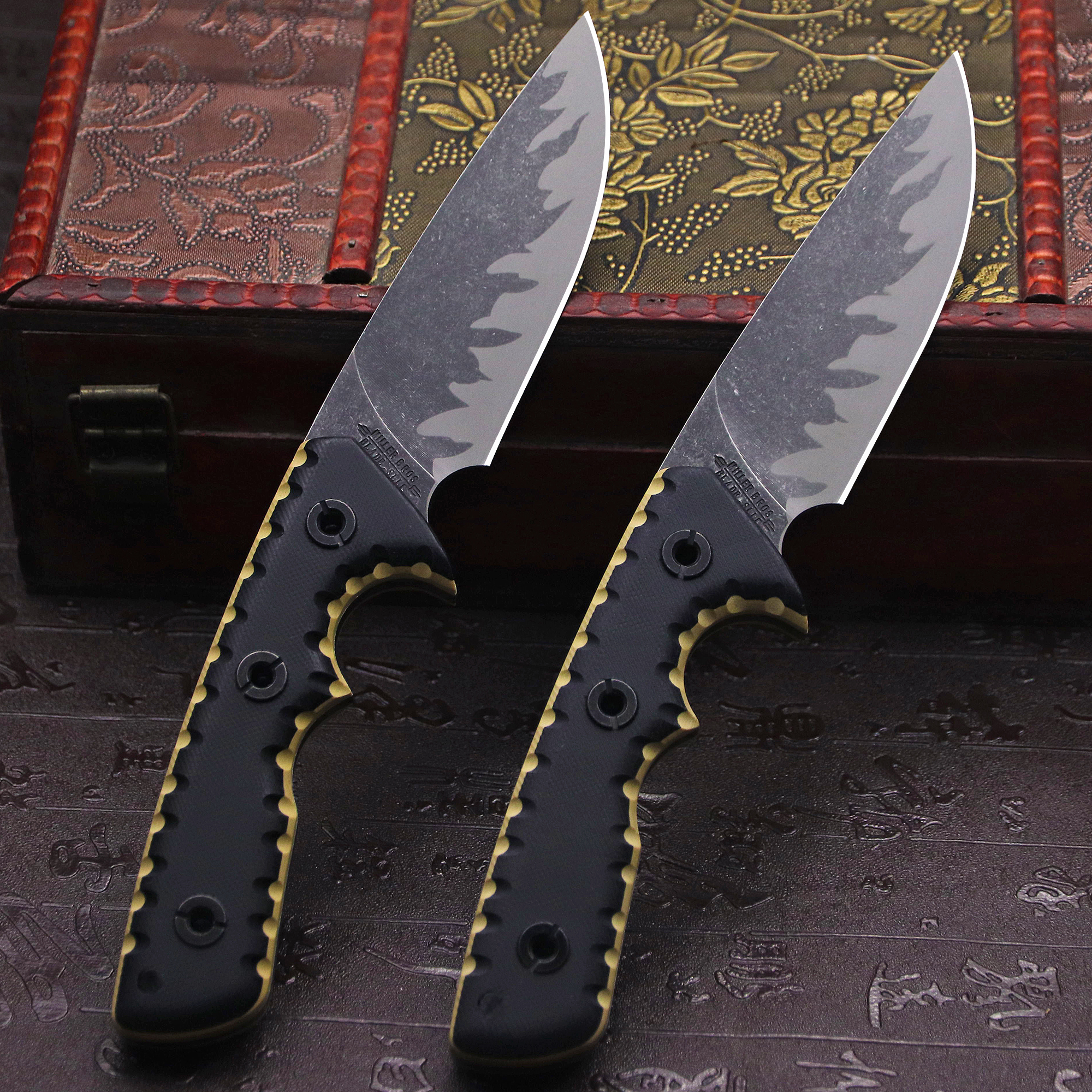 M-L (USA) DC53 Stone Washed Fu - Hunting Knife Outdoor Edge บทวิจารณ์และราคา