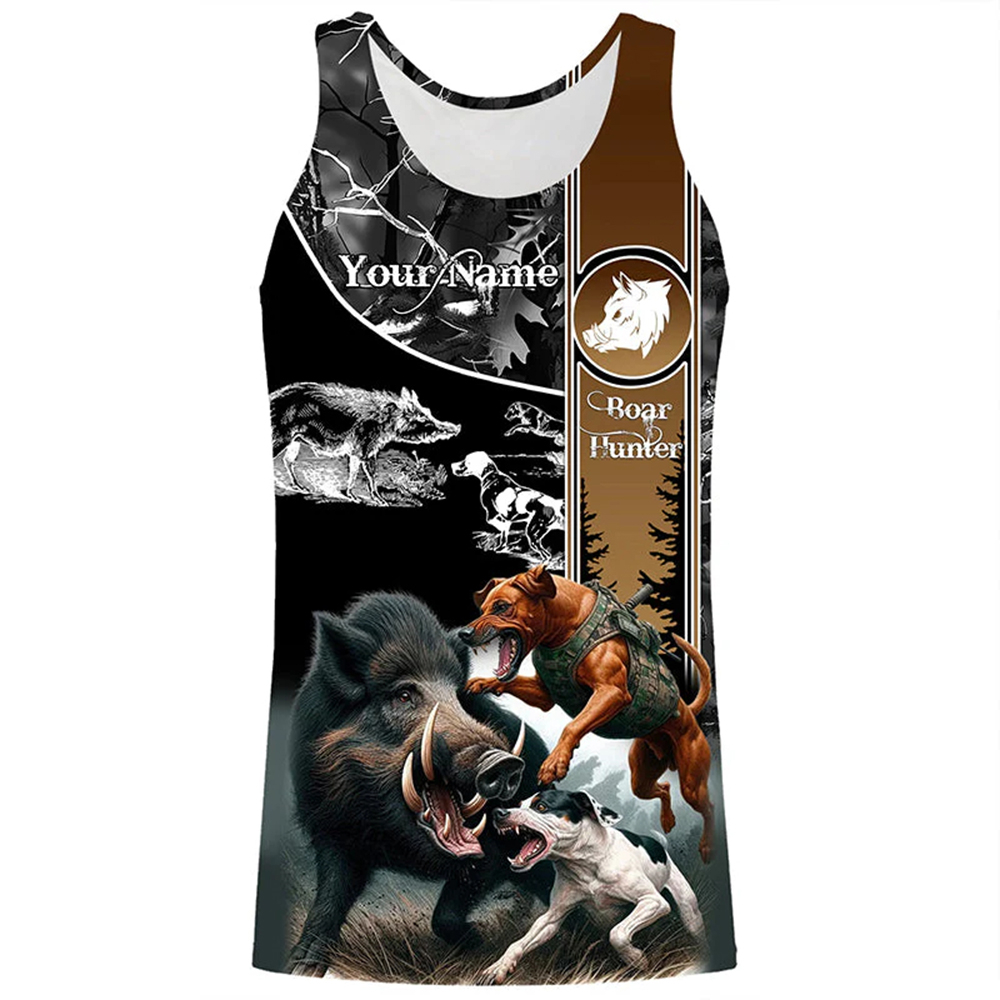 Custom Name Boar Hunter Tank T - Wildman Hunting & Outdoor Reviews บทวิจารณ์และราคา