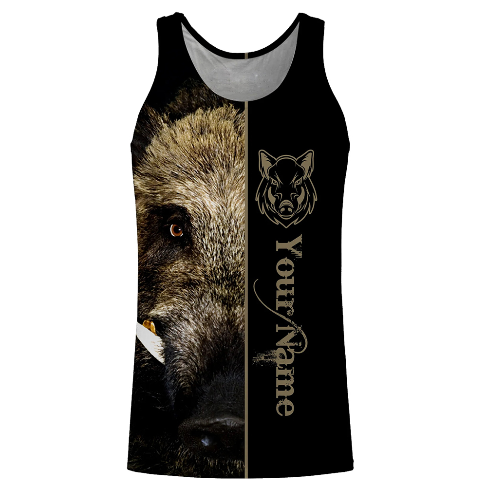 Custom Name Boar Hunter Tank T - Wildman Hunting & Outdoor Reviews บทวิจารณ์และราคา