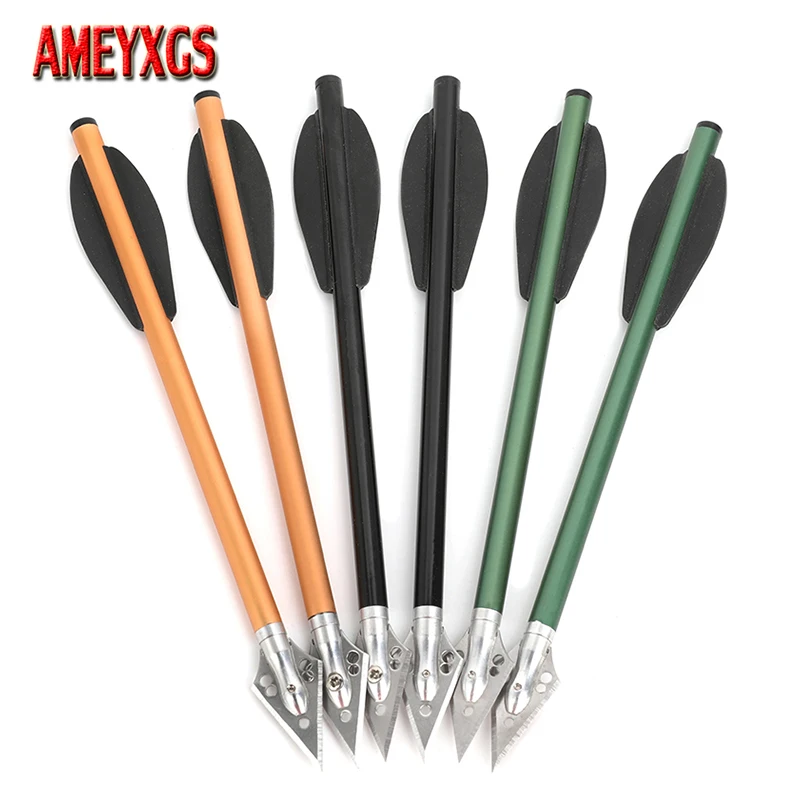 6pcs Aluminium Arrow 6.3 Inch  - Crossbow Bolt Broadhead บทวิจารณ์และราคา