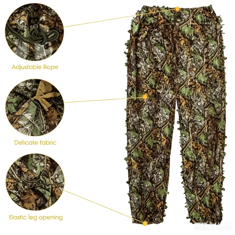 3D  Leafy Bionic Camouflage Hu - Outdoor Hunting Photography บทวิจารณ์และราคา