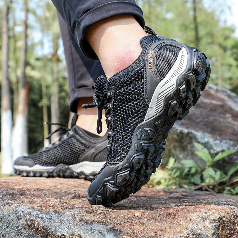 HUMTTO Hiking Shoes Men Breath - Outdoor Hunting Boots For Men บทวิจารณ์และราคา