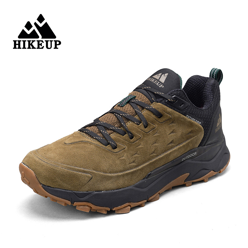HIKEUP Rubber Outsole Cushione - Outdoor Hunting Boots For Men บทวิจารณ์และราคา