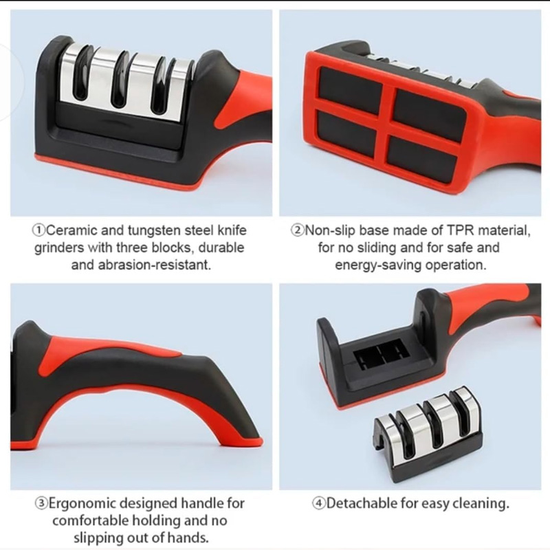 3-Stage Knife Sharpener Set -  - Hunting Knife Outdoor Edge บทวิจารณ์และราคา