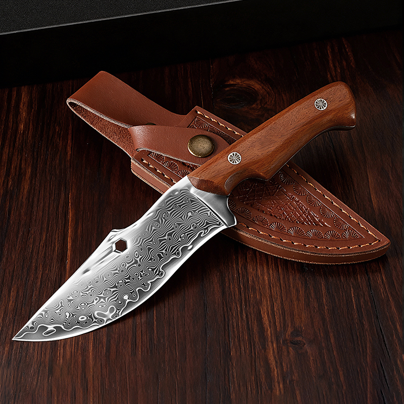Damascus Outdoor Knife Curved  - Hunting Knife Outdoor Edge บทวิจารณ์และราคา