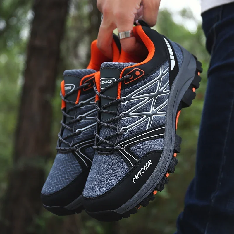 Brand Hiking Shoes Men Mesh Br - Hunting Outdoor Brands บทวิจารณ์และราคา