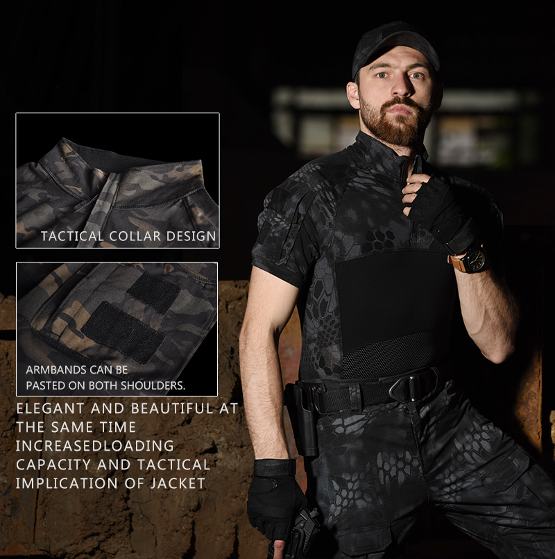 Men Combat Shirts Airsoft Tact - Wildman Hunting & Outdoor Reviews บทวิจารณ์และราคา