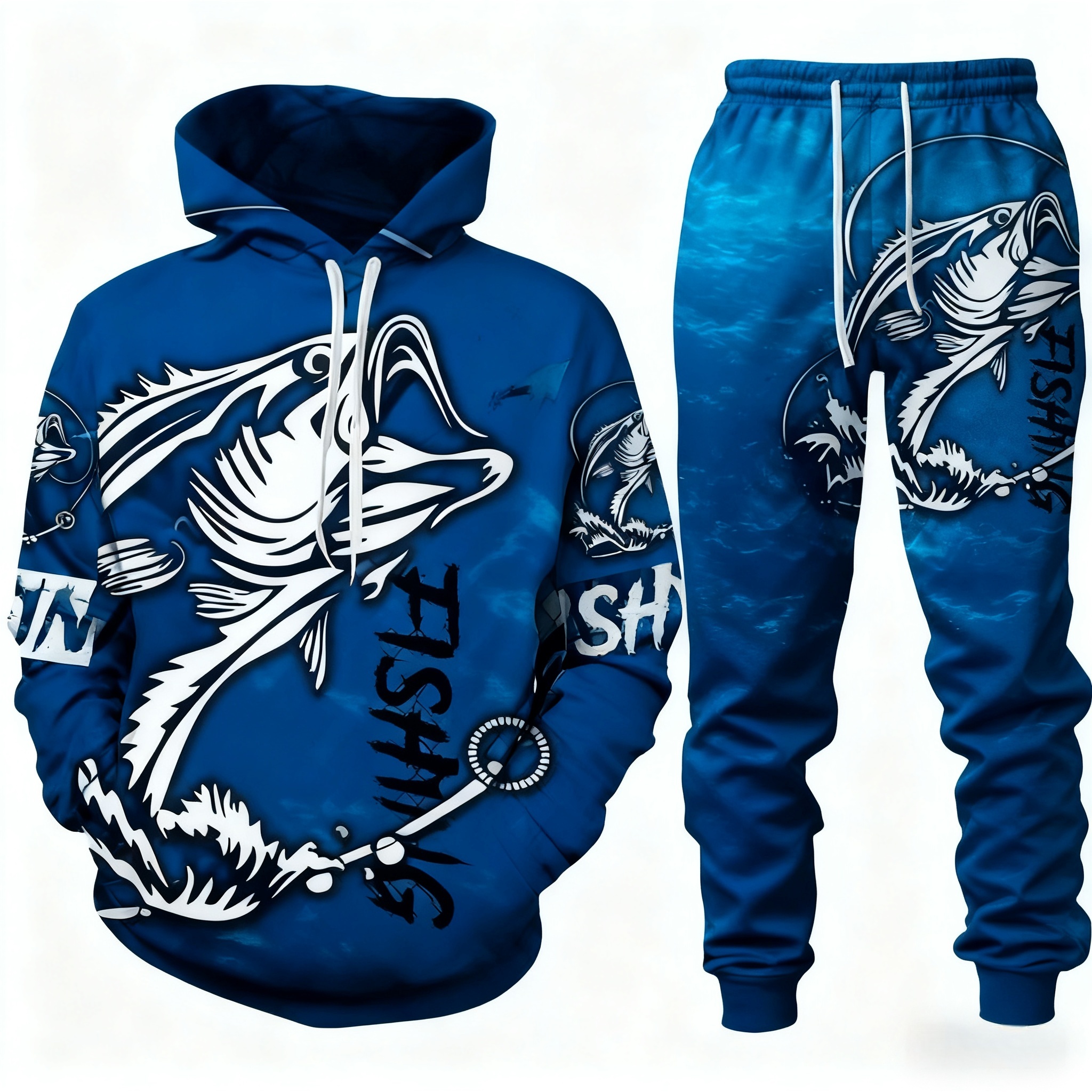 Popular Bass Fishing 3D Print  - Outdoor Hunting Outfit บทวิจารณ์และราคา
