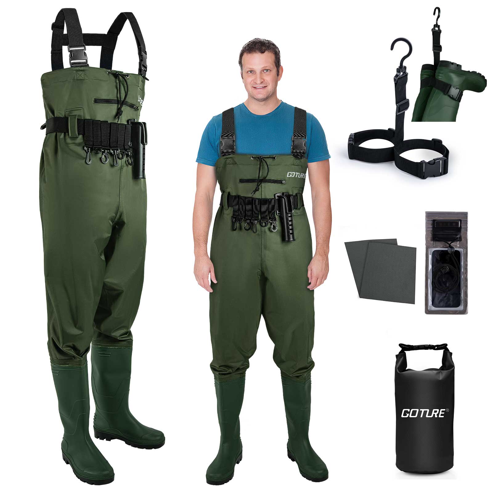 Goture outdoor Waterproof Boot - Fishing Waders Breathable บทวิจารณ์และราคา
