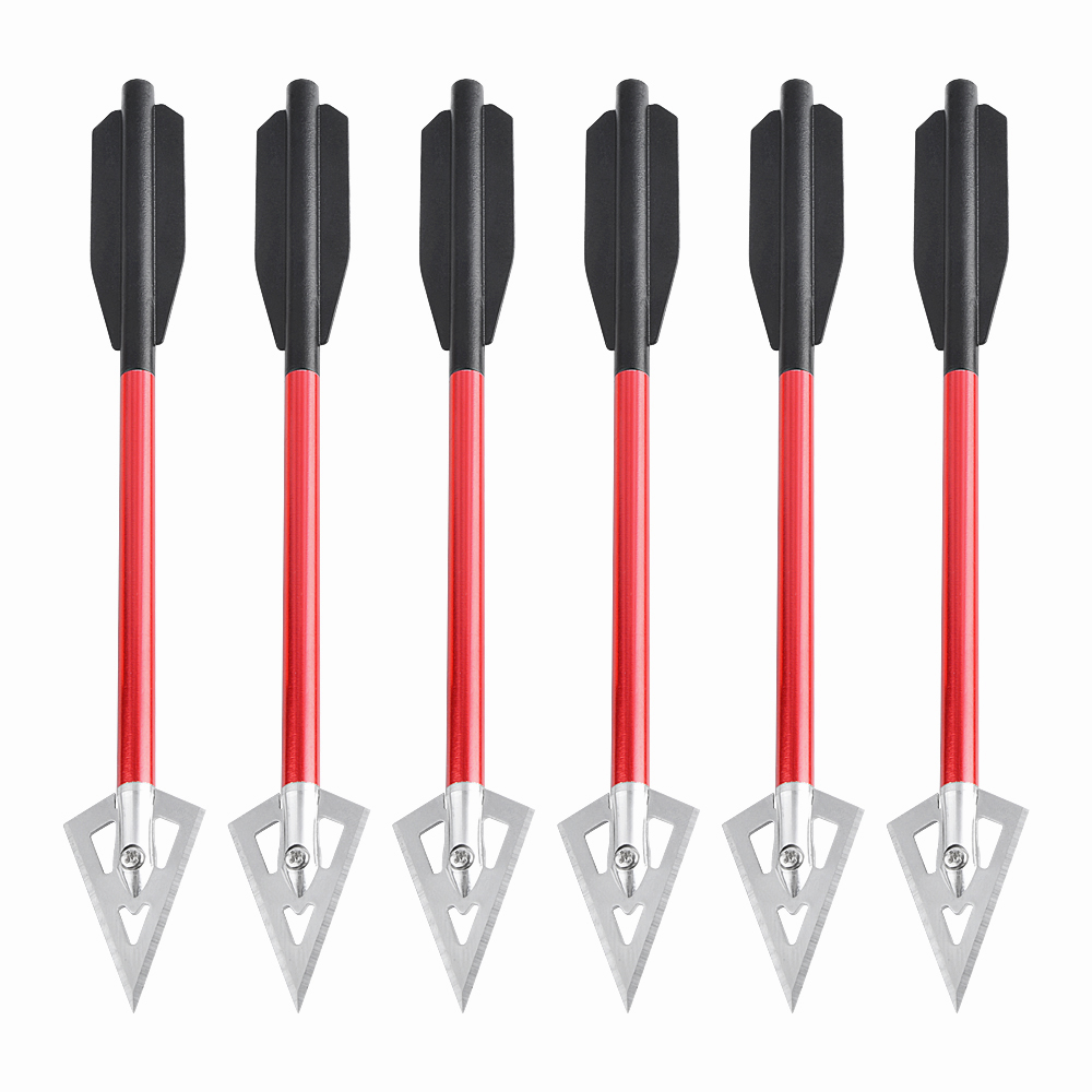 6/12pcs Short Arrow Aluminum C - Crossbow Bolt Broadhead บทวิจารณ์และราคา