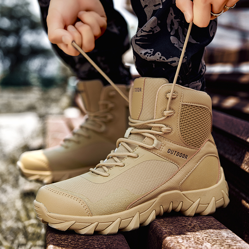 Tactics Combat Training Boots  - Outdoor Hunting Boots For Men บทวิจารณ์และราคา