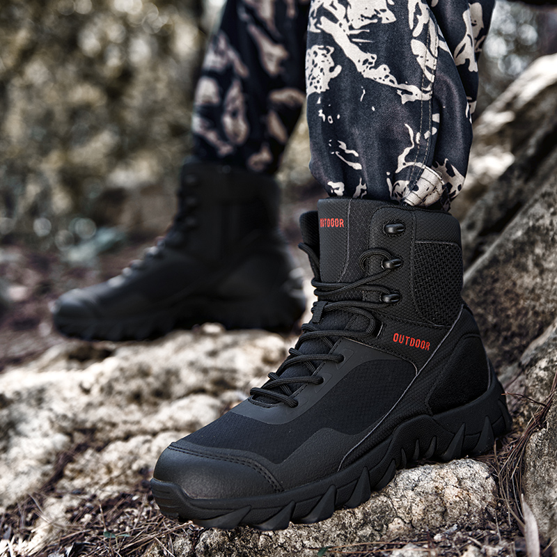 Tactics Combat Training Boots  - Outdoor Hunting Boots For Men บทวิจารณ์และราคา