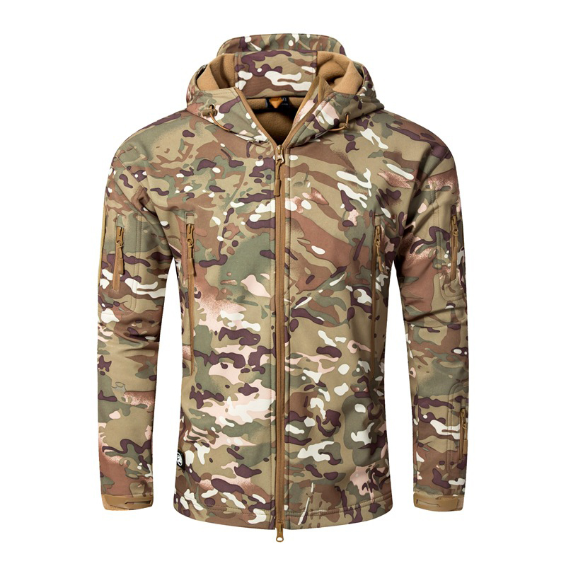 Men Outdoor TAD Shark Skin Sof - Outdoor Hunting Hoodie บทวิจารณ์และราคา