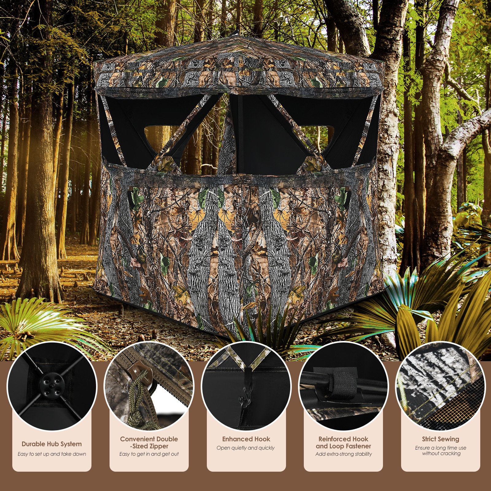 Portable 3 Person Hunting Blin - Hunting & Outdoor Supplies Vanderbijlpark บทวิจารณ์และราคา