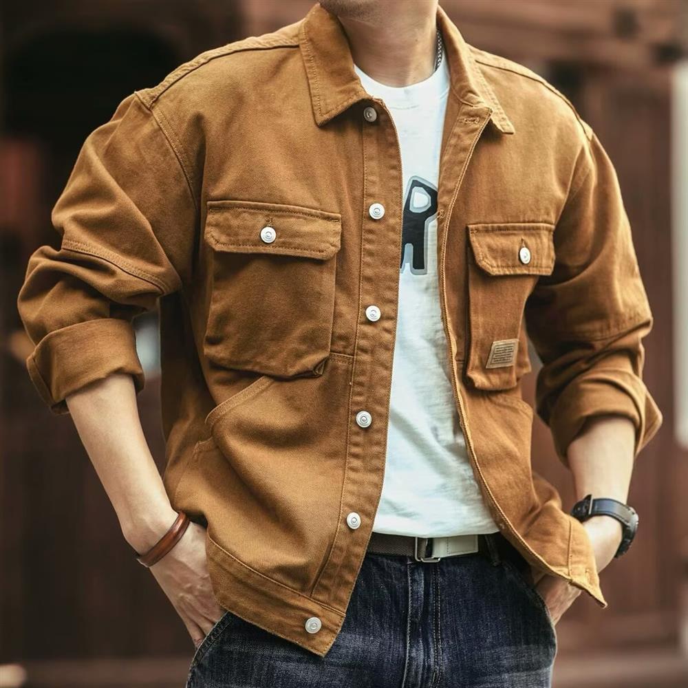 Retro American Denim Jacket Me - Hunting Outdoor Brands บทวิจารณ์และราคา