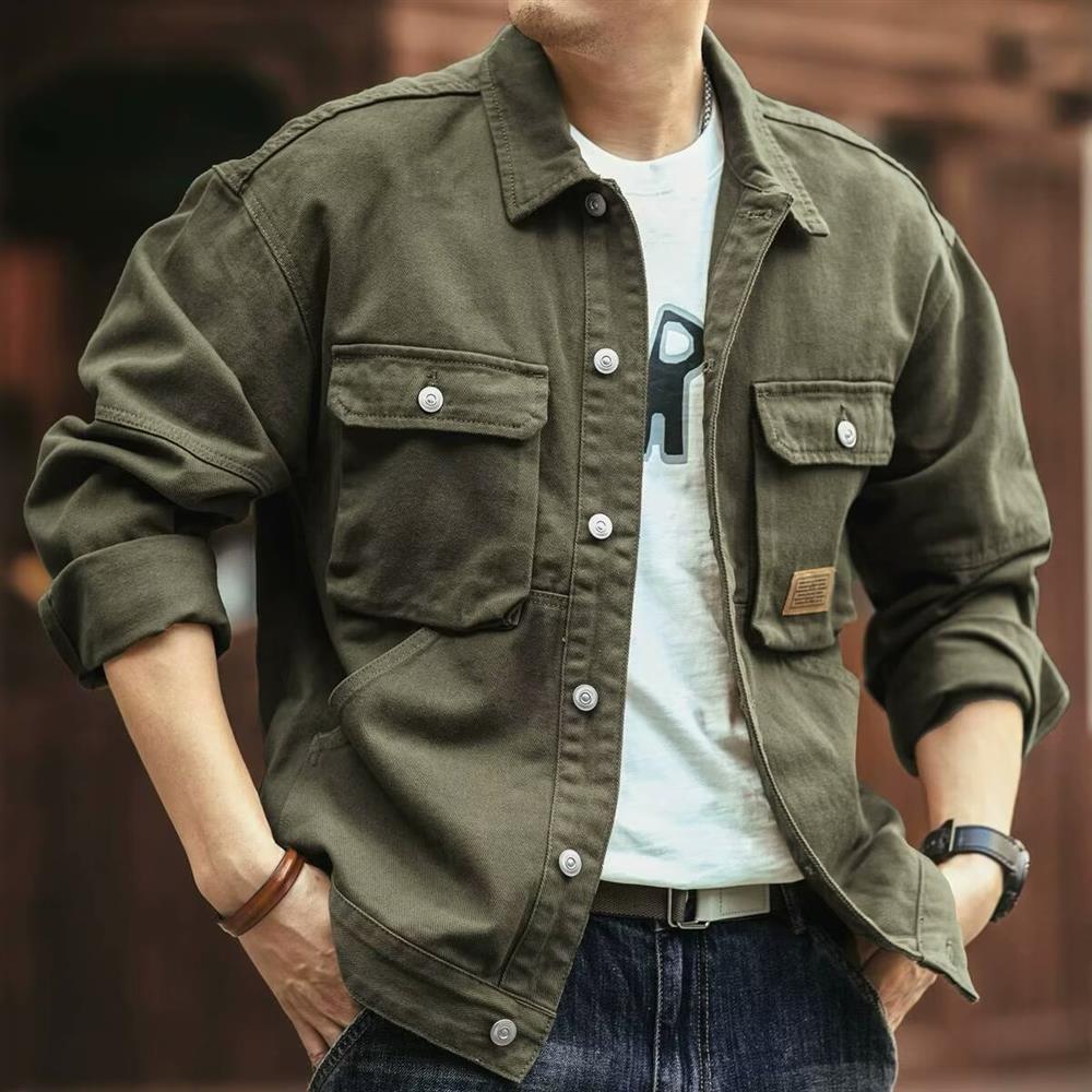 Retro American Denim Jacket Me - Hunting Outdoor Brands บทวิจารณ์และราคา