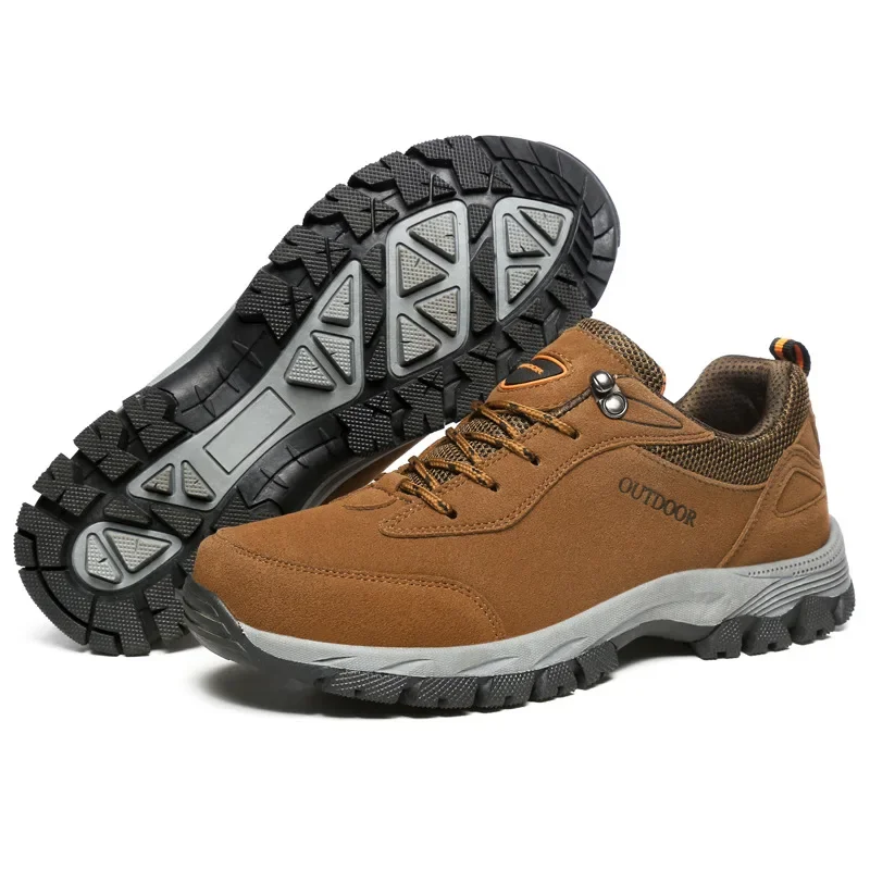 Men's Hiking Shoes Suede Leath - Outdoor Hunting Boots For Men บทวิจารณ์และราคา