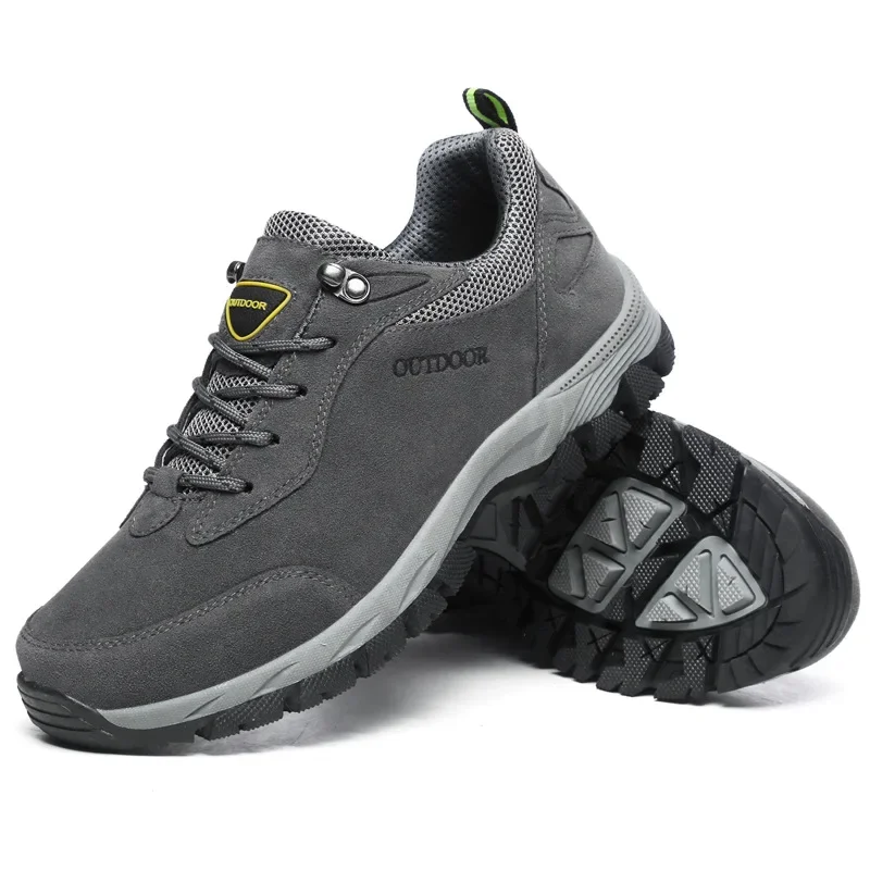 Men's Hiking Shoes Suede Leath - Outdoor Hunting Boots For Men บทวิจารณ์และราคา