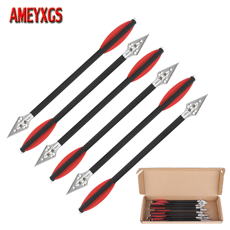 6/12pcs Mixed Carbon Arrow 7 I - Crossbow Bolt Broadhead บทวิจารณ์และราคา