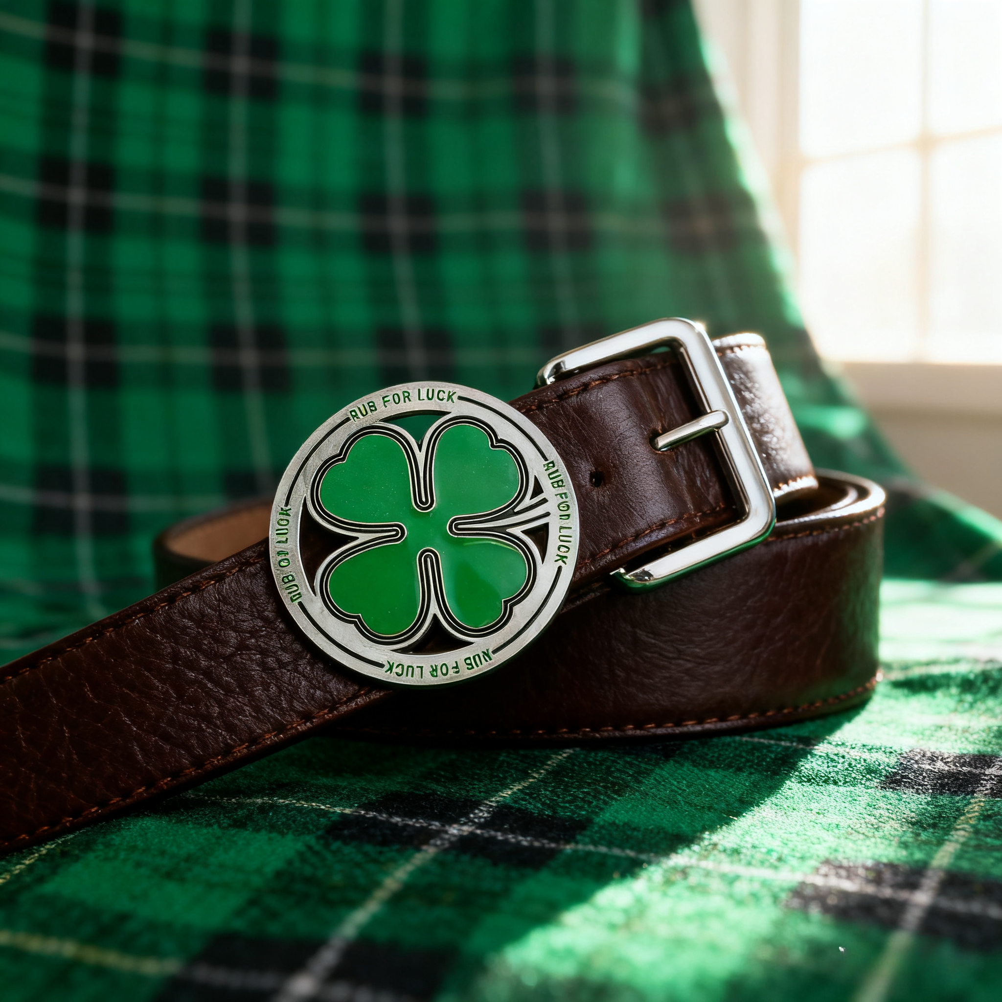 Four Leaf Clover Belt Buckle R - Outdoor Hunting Outfit บทวิจารณ์และราคา