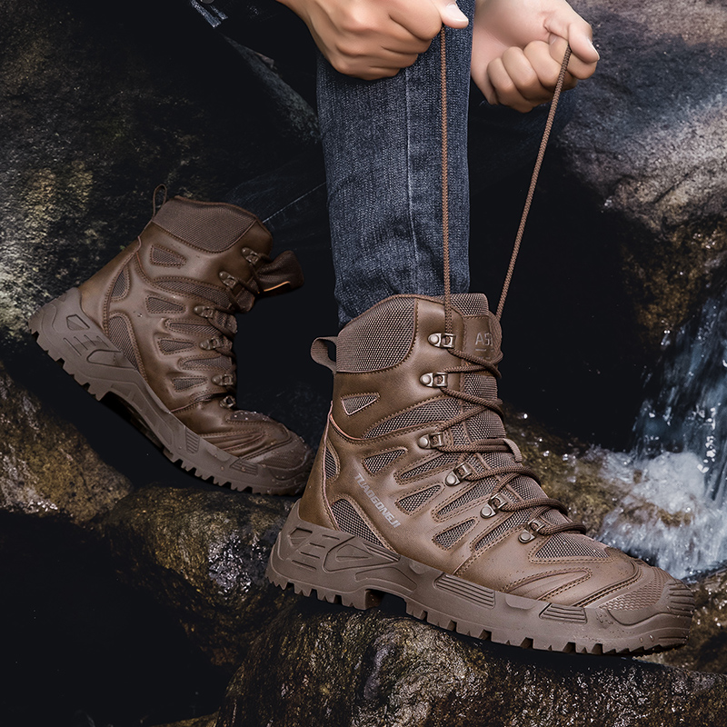 Men's Outdoor Hiking Tactical  - Outdoor Hunting Boots For Men บทวิจารณ์และราคา