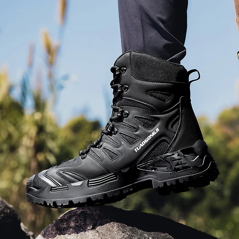Men's Outdoor Hiking Tactical  - Outdoor Hunting Boots For Men บทวิจารณ์และราคา