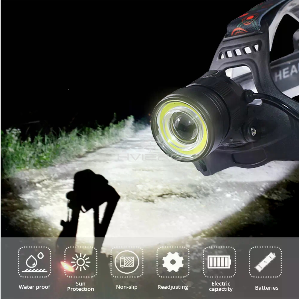 T6 Cob Torch Flashlight Head L - Outdoor Hunting Fishing Jobs บทวิจารณ์และราคา