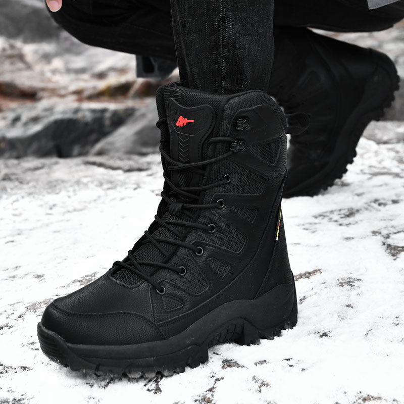 Men Motorcycle Tactical Boots  - Outdoor Hunting Boots For Men บทวิจารณ์และราคา
