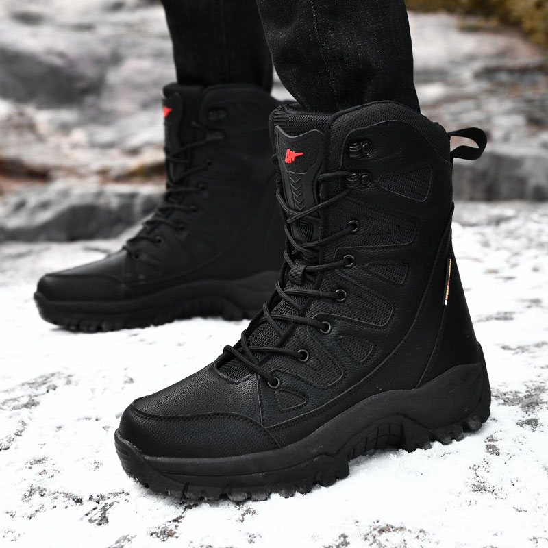 Men Motorcycle Tactical Boots  - Outdoor Hunting Boots For Men บทวิจารณ์และราคา